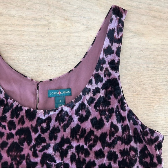 J. Crew Always leopard velvet tank - size 10 - Picture 2 of 5